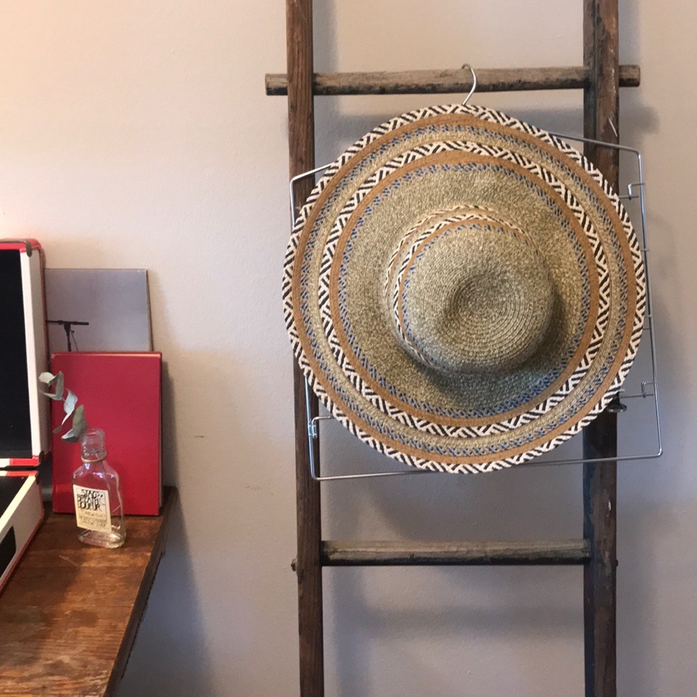 Floppy straw hat